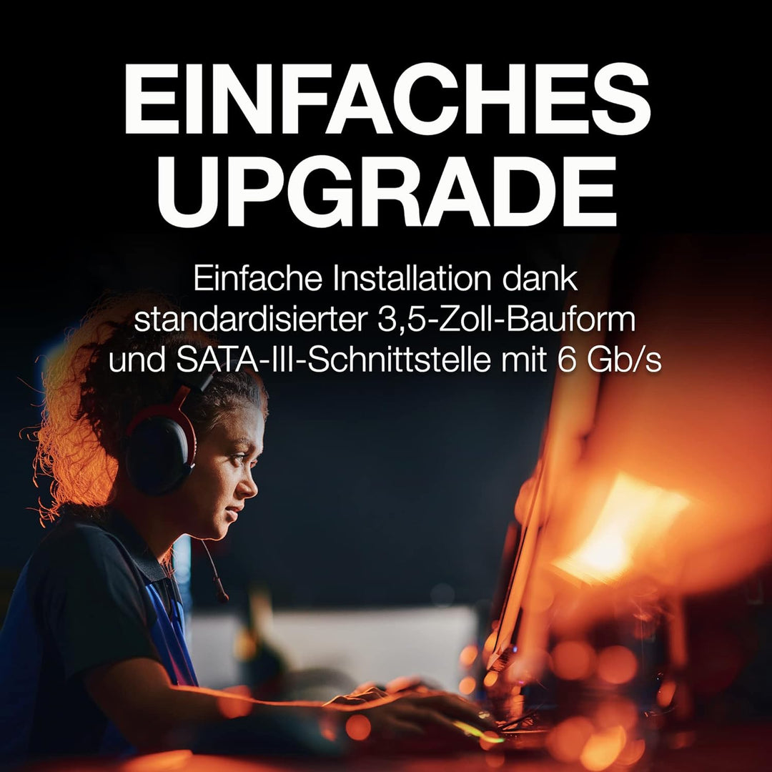 Seagate FireCuda 8TB interne Festplatte HDD, 3.5 Zoll, 7200 U/Min, CMR, 256 MB Cache, SATA 6GB/s, si