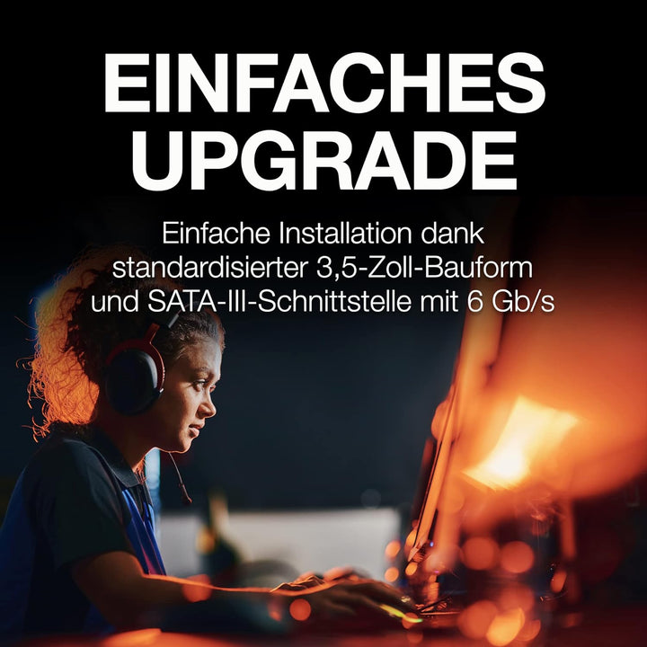 Seagate FireCuda 8TB interne Festplatte HDD, 3.5 Zoll, 7200 U/Min, CMR, 256 MB Cache, SATA 6GB/s, si