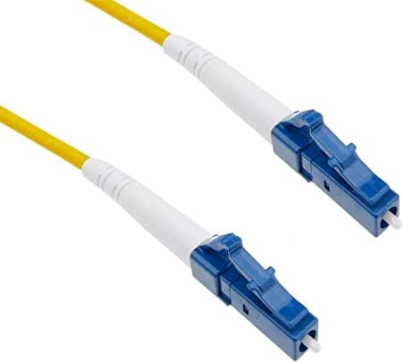 Elfcam - 25m Glasfaserkabel LC/UPC auf LC/UPC Simplex Singlemode 9/125 µm, LWL Kabel LSZH (25M), 25M