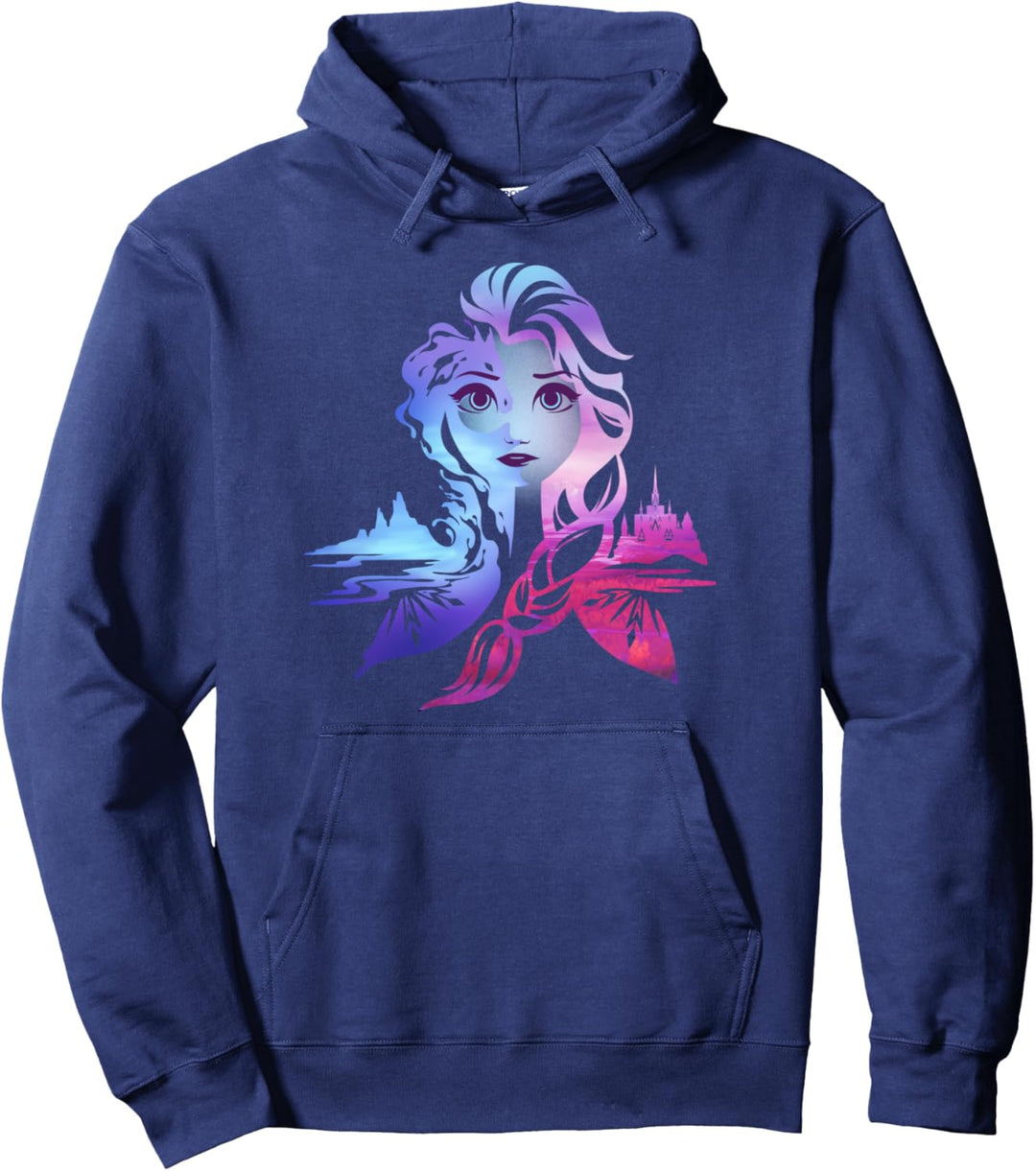 Disney Frozen 2 Elsa Split Design Pullover Hoodie