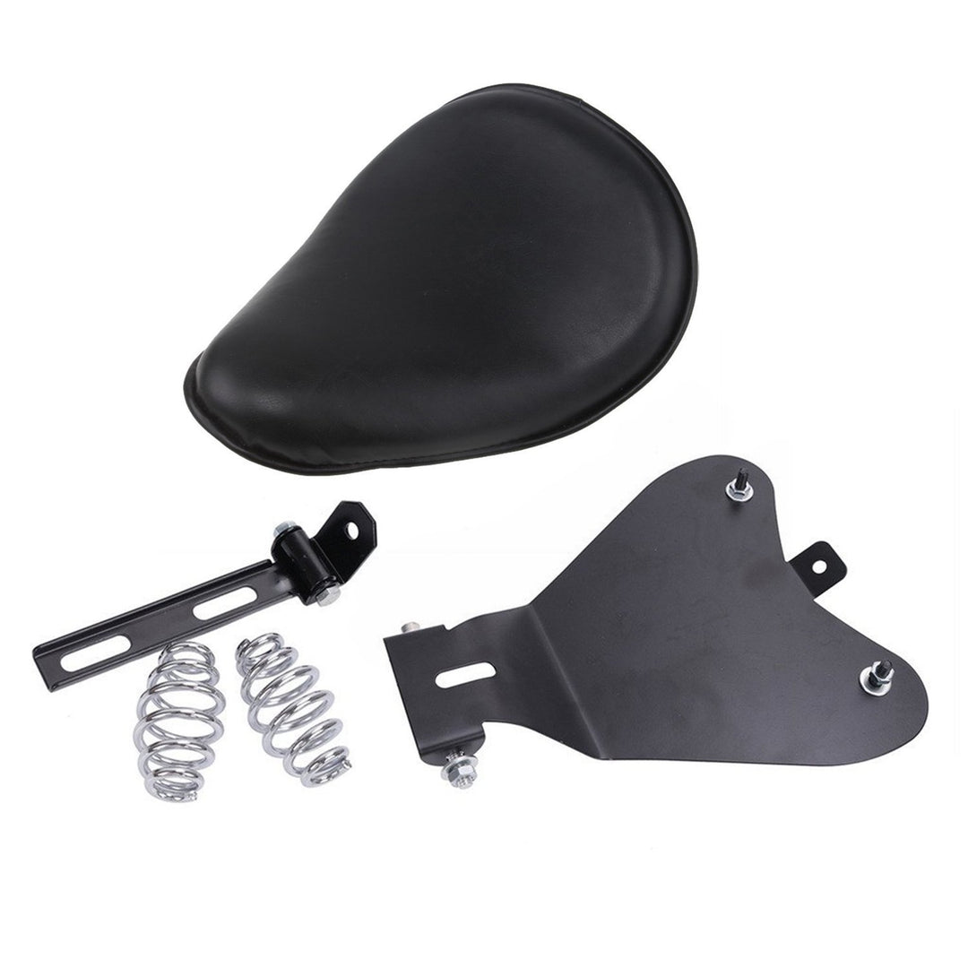 Anzene Schwarz solo Sitzhalterung Frühling Base Mount Kit Barrel Frühling Für Sportster Chopper Bobb