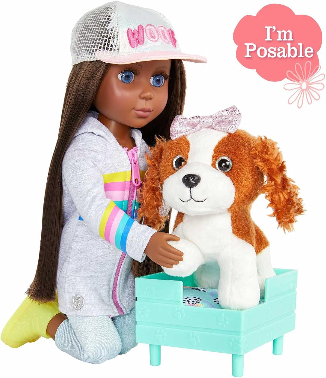 Glitter Girls - Loki - 36 cm Puppen-Zubehör - Puppe Haustiere - Hund Plüsch Haustiere - Ausgestopfte