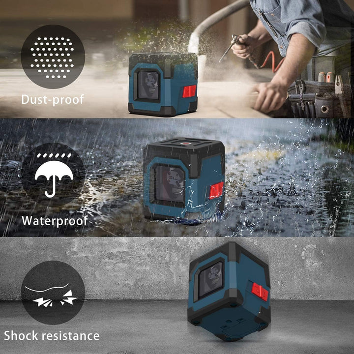Laser Wasserwaage, RockSeed Kreuzlinienlaser mit Selbstnivellierung, Vertikale und Horizontale Linie