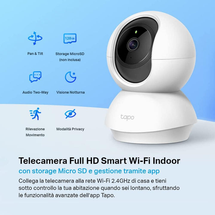 TP-Link Tapo C500 WLAN-Überwachungskamera für den Aussenbereich, 360 Grad Tapo C200 360°-WLAN-Überwa