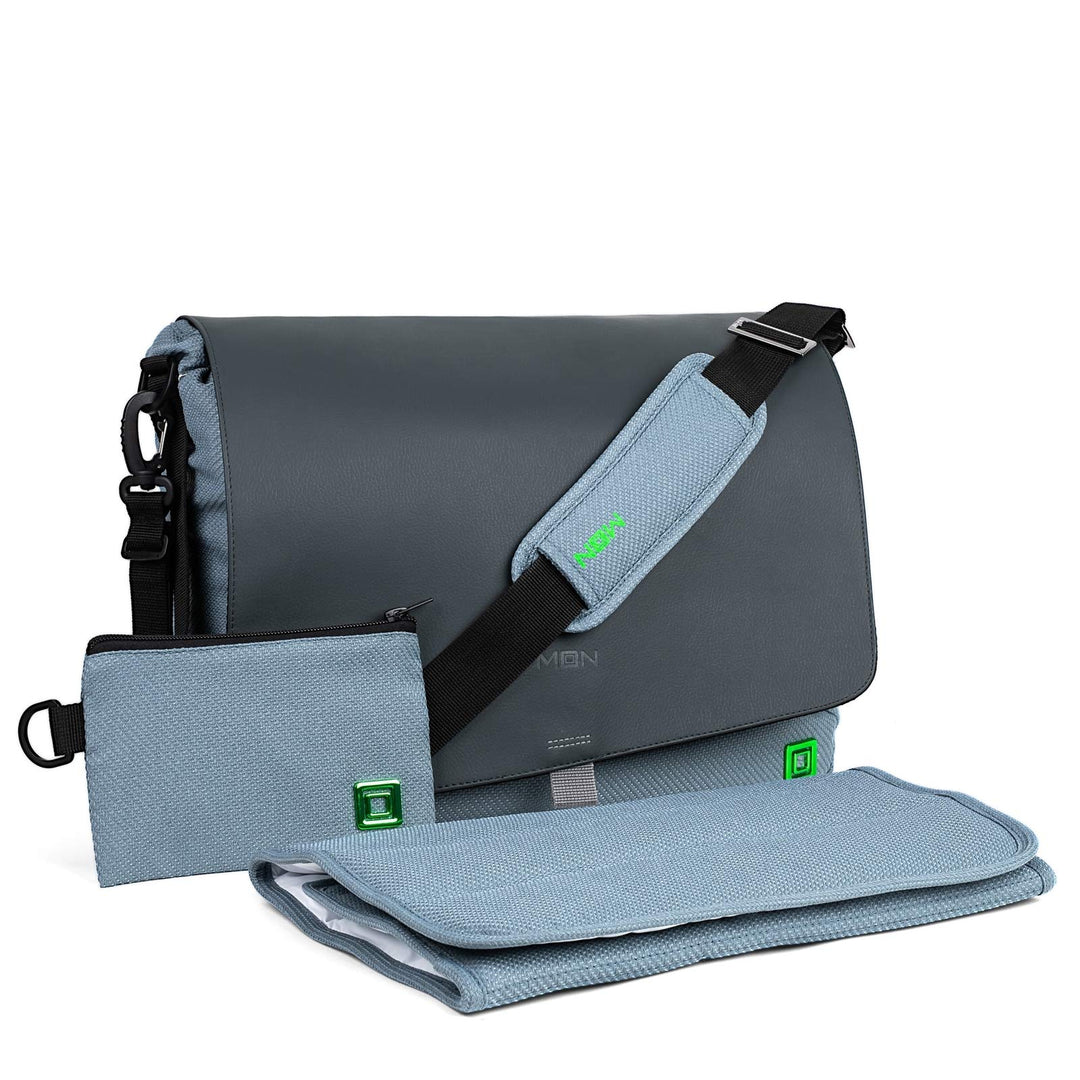 Moon Wickeltasche Messenger Bag ocean RF/anthrazit