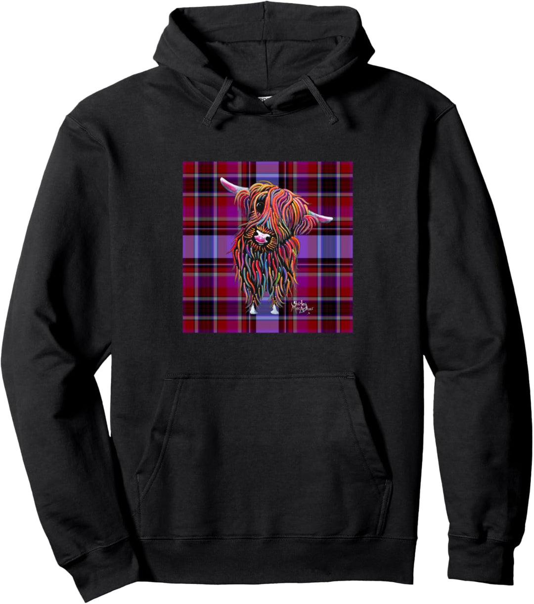 BoLLY oN TaRTaN. Hochlandkuh Pullover Hoodie