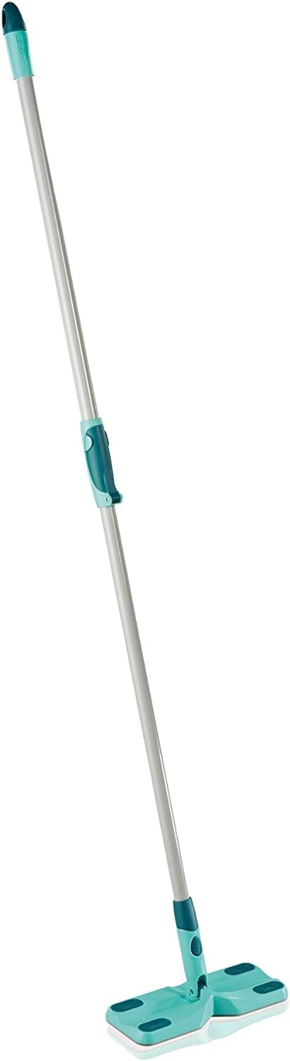 Leifheit Bodenwischer Clean & Away mit Click System zur Trockenreinigung mit Staubtüchern, Wischmopp