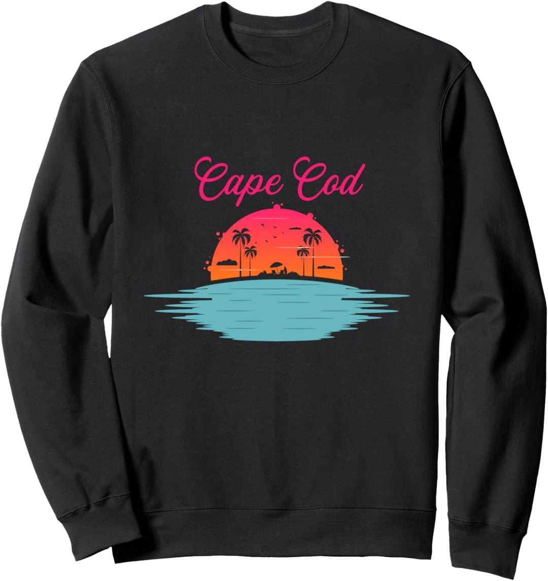 Cape Cod Beach Massachusetts Beaches Sun Sunset Sweatshirt