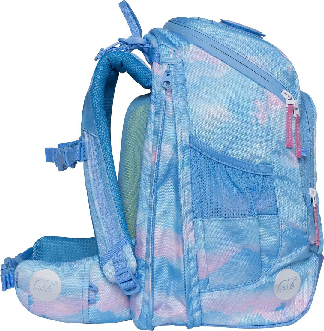 BECKMANN, Schulrucksack-Set Active Air FLX, 6-teilig, Grundschule, inkl. Regenüberzug, 22L Fairytale