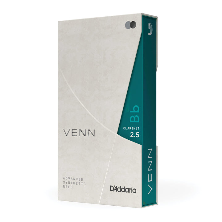 D'Addario VENN Blatt für Bb-Klarinette, G2, Stärke 2.5 Strength 2.5, Strength 2.5