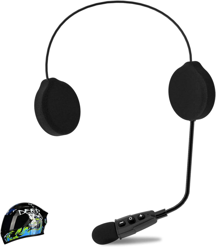EJEAS E1+ Motorradhelm Bluetooth 5.1 Headset, mit CVC-Geräuschunterdrückung Funktion und 3D-Soundeff