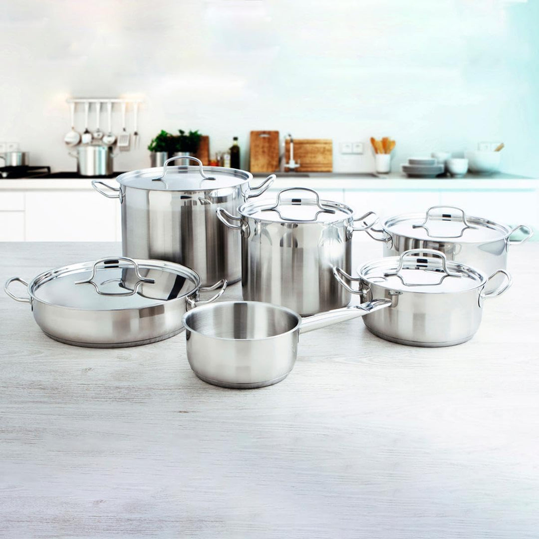 Quid Modell Cook INOX Basika ARC Tortenplatte 24 x 6 cm AZZERO, Metall, Stahl, 24 x 6 cm