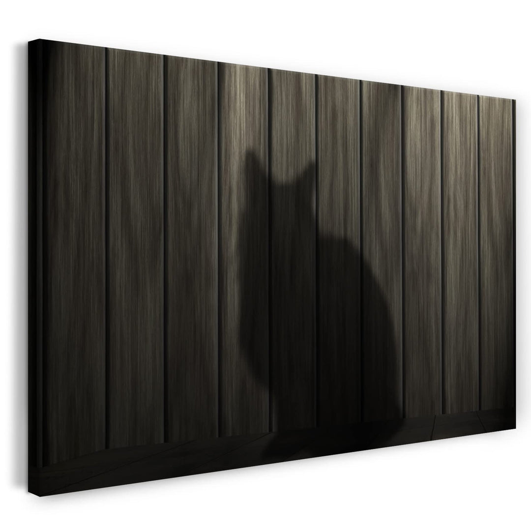 Leinwand (80x60cm): Katzenschatten Katzenbilder Katzen Katze 80x60 cm, 80x60 cm