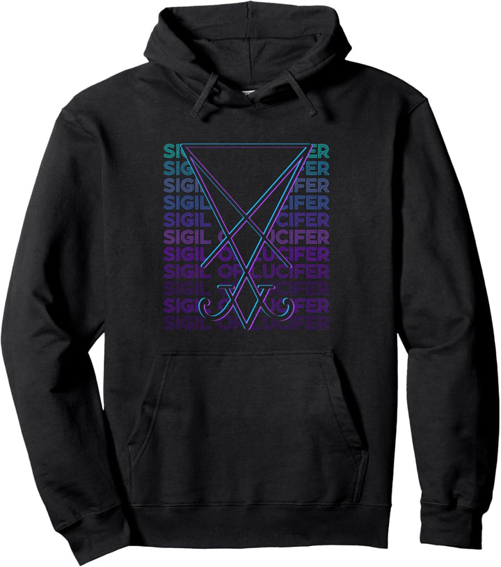 Sigil Of Lucifer Pentagramm Okkultes Magick Satanic Symbol Pullover Hoodie