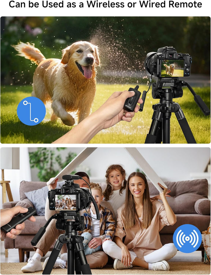 PROfezzion 165ft Drahtloser Fernauslöser für Nikon Z5 Z6 Z7 Z6II Z7II D750 D780 D7500 D7200 D5600 D5