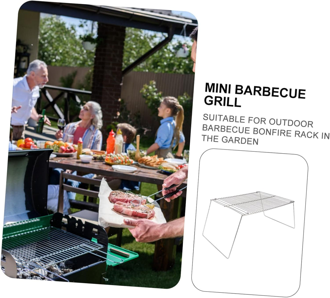 UPKOCH Grillguthalter Aus Edelstahl Kompakter Und Tragbarer Topfhalter Für Camping Picknicks Und Aus