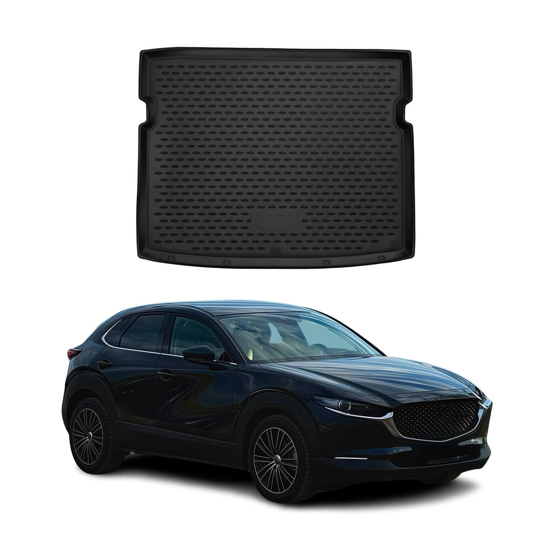 OMAC Kofferraummatte Kofferraumwanne kompatibel mit Mazda CX-30 2019-2025 Gummi TPE Schwarz CX-30 20