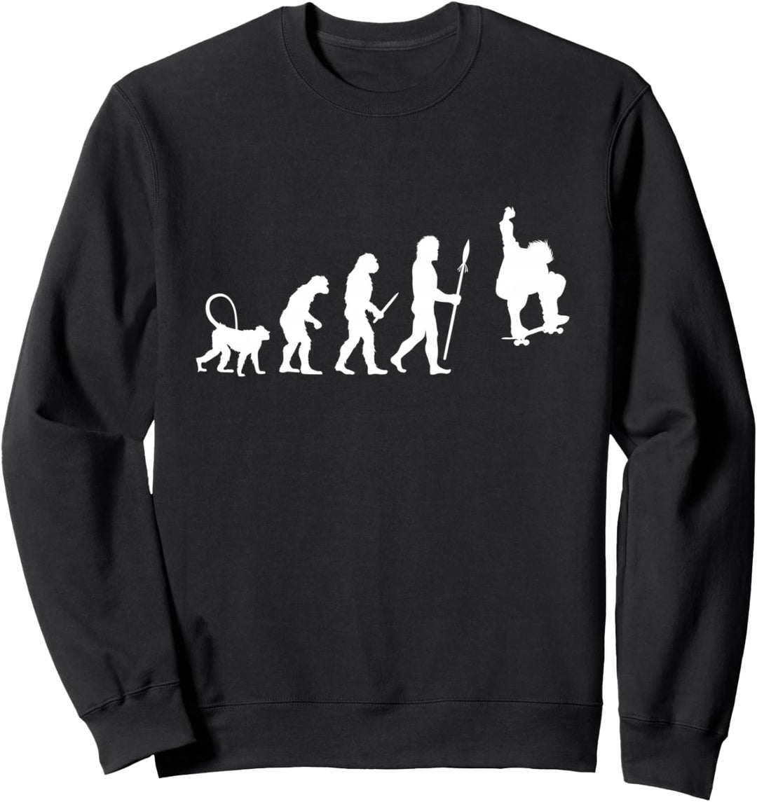 Skater Evolution Skateboarder Geschenk Skateboard Sweatshirt
