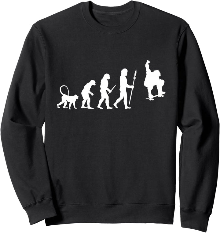 Skater Evolution Skateboarder Geschenk Skateboard Sweatshirt