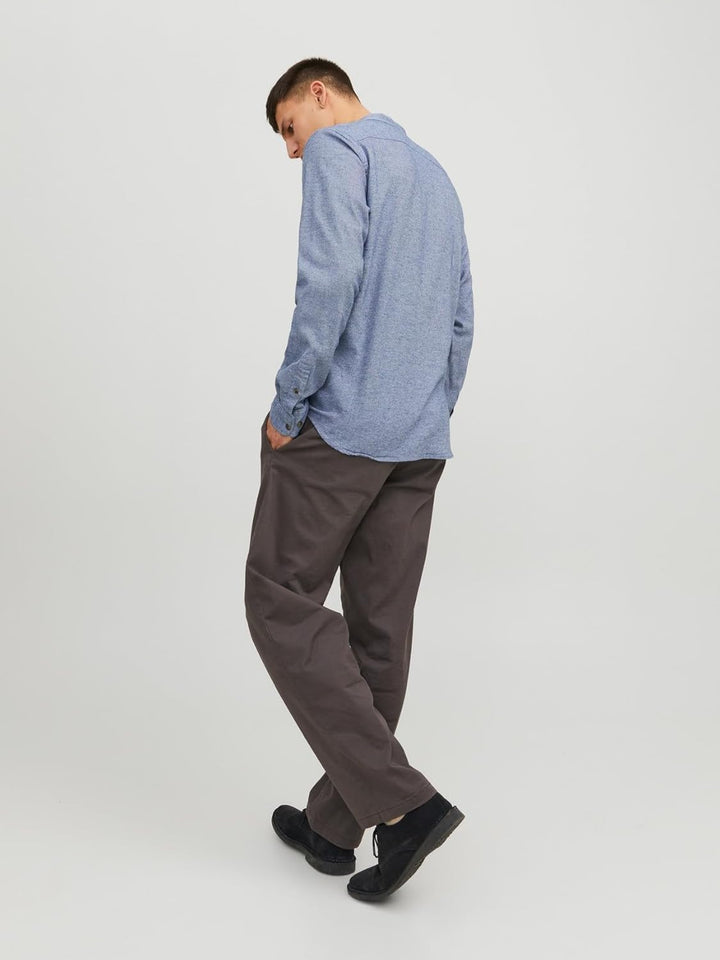 JACK & JONES Male Freizeithemd Comfort Fit Freizeithemd XS Faded Denim, XS Faded Denim