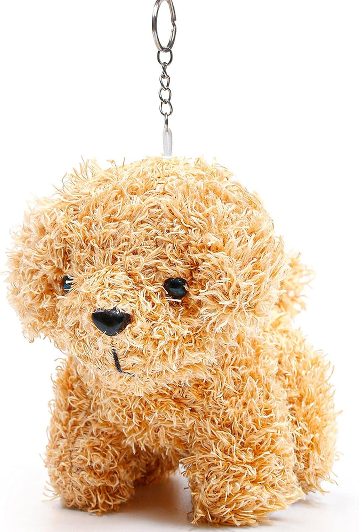 ANBOOR 6 Kleine Kuscheltiere 12cm Süsses Hündchen-Plüsch-Stofftier Mit Schlüsselanhänger Cuddly Toy