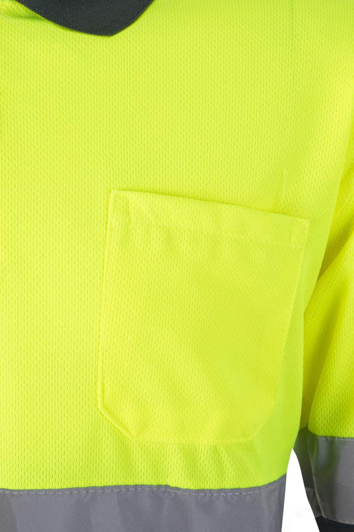 Velilla 175 - Signalshirt, langärmelig (Grösse XS) Farbe grau und gelb fluoreszierend 3XL Grau Y Ama
