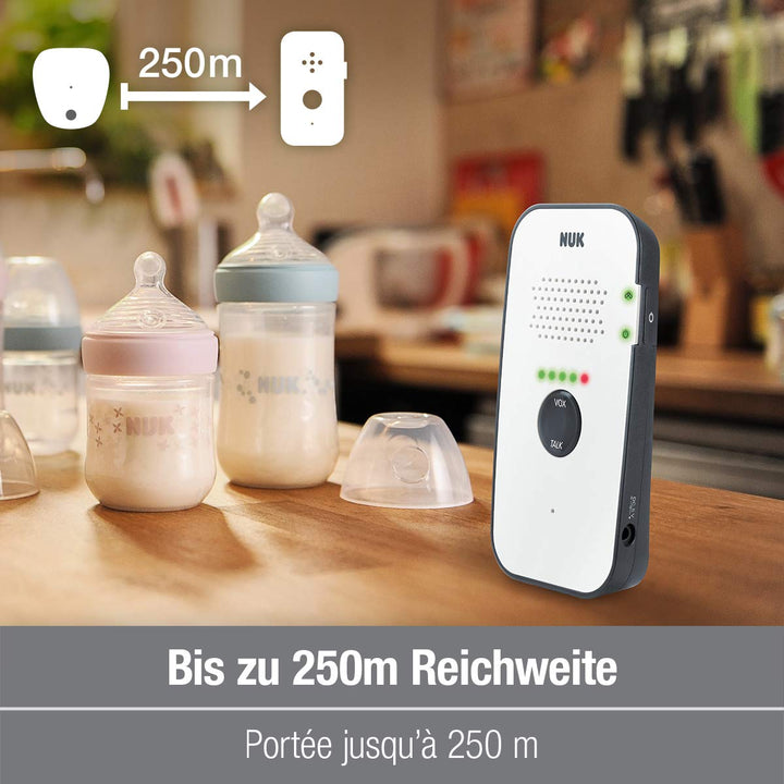 NUK Eco Control 500 Digitales Audio Babyphone, frei von hochfrequenter Strahlung im Eco-Mode, Gegens