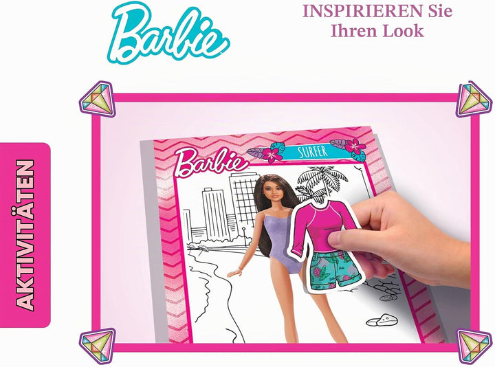 Lisciani - BARBIE - Skizzenbuch Inspiriert Deinen Look - BARBIE Modelle zum Anziehen - Kreatives Spi