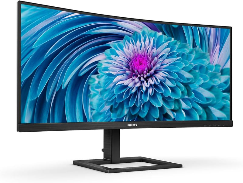 Philips 346E2CUAE - 34 Zoll WQHD Curved USB-C Docking Monitor (3440x1440, 75 Hz, HDMI, DisplayPort,