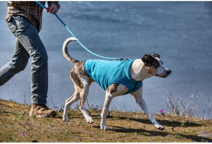 Kurgo Core Hunde-Pullover, Leichtes Fleece, Mit 2-Wege-Reissverschluss, Mit Hundegeschirr kompatibel