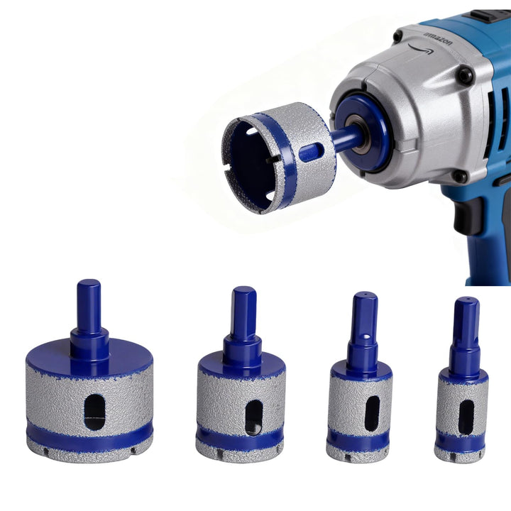 Fliesenbohrer Diamantbohrer Glasbohrer Set 5/6/8/10/12/14mm: Glasbohrer Set und 6mm Metall Bohren -