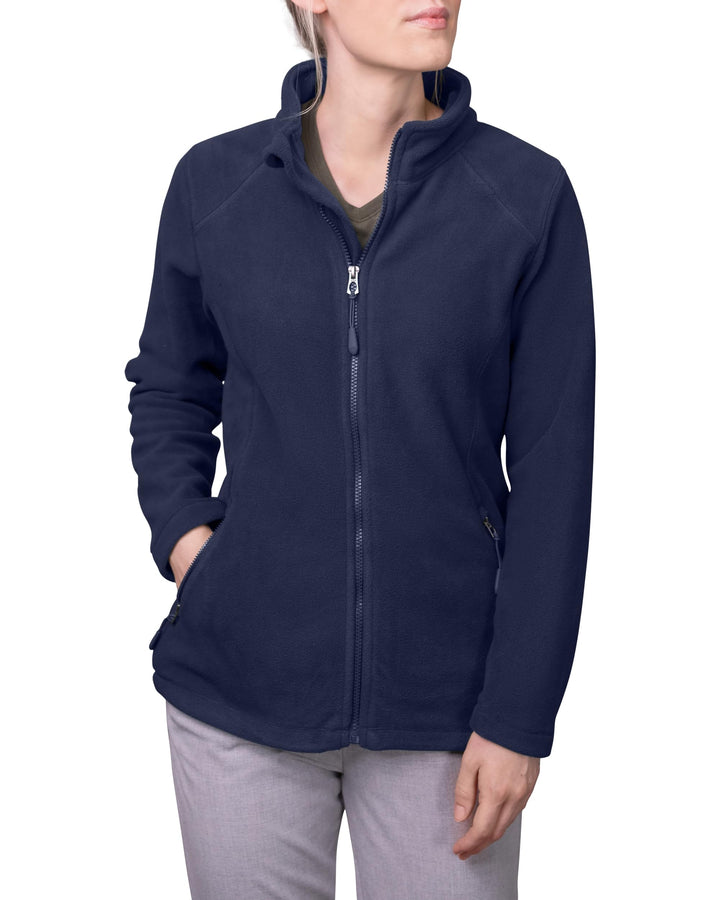 HRM Damen Full-Zip Fleece Jacket I Premium Fleecejacke Damen aus Micro-Polarfleece I Funktionsjacke