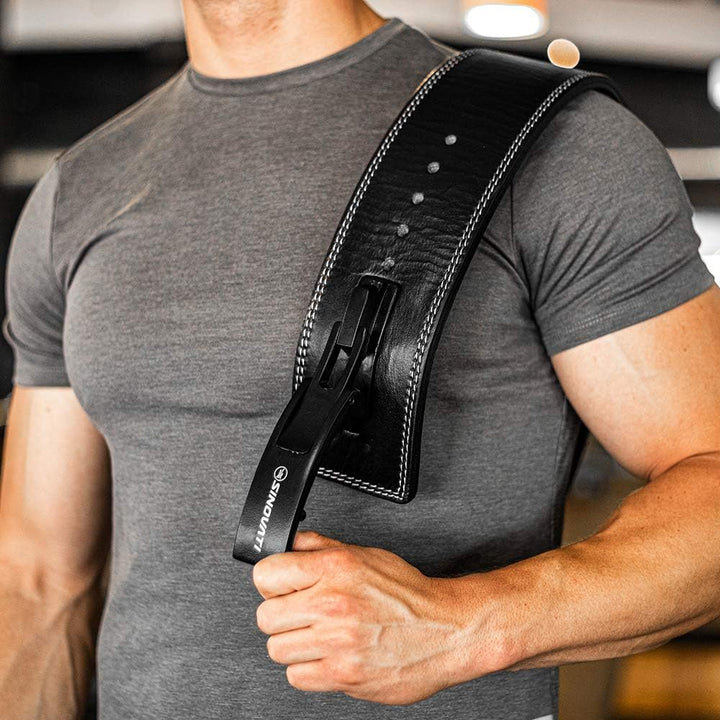 SINOVATI Premium Gewichthebergürtel KDK Gürtel aus Rindsleder mit Schnalle, Weightlifting Lever Belt