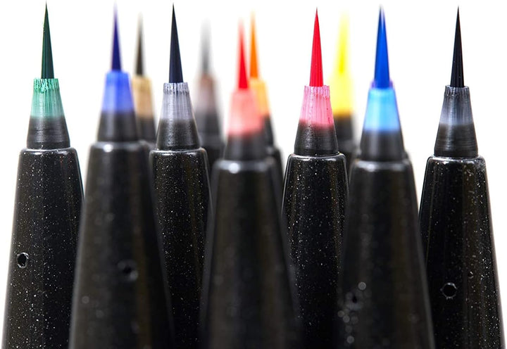 Pentel Etui Spitze Pinsel Sign Pen Artist 1 stück (12er Pack) Sortiert, 1 stück (12er Pack) Sortiert