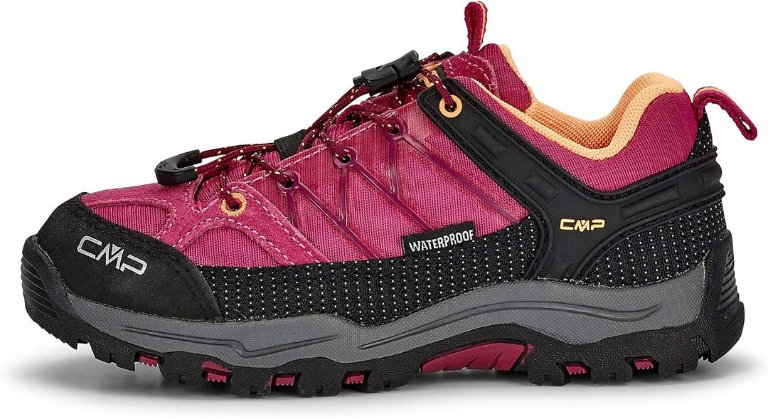 CMP Unisex Kinder Kids Rigel Low Trekking Shoes Kids WpTrekking-Schuhe 38 EU Pink Orange Bouganville