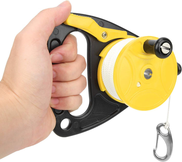 RiToEasysports 150ft Diving Reel Spool Finger Line mit Daumenstopper für Höhlen- und Wrackerkundung