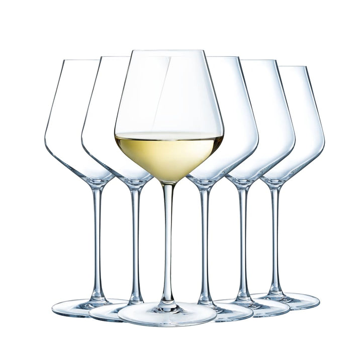 Cristal d'Arques - Kollektion Ultime - Weinglas 38cl, glänzend, und sehr widerstandsfähig, 6 Stück -