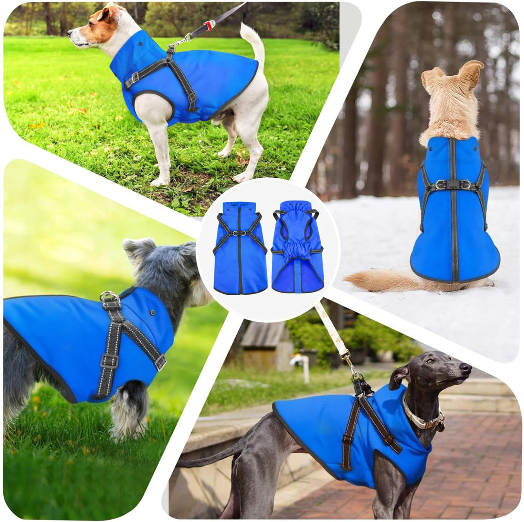 Mosucoirl Hunde Regenmantel Wasserdichter Hunde Kapuzenpullover Reflektierender Hund Regenmantel mit