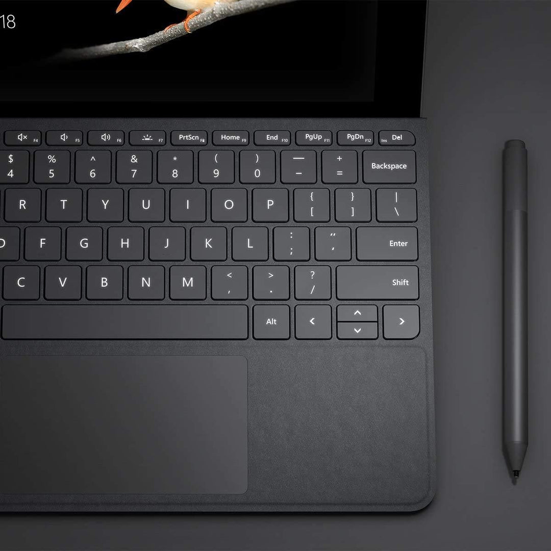 Microsoft Surface Go Type Cover für Handy, Platinum, QWERTY, Cover Port, Tastaturen für Mobiltelefon
