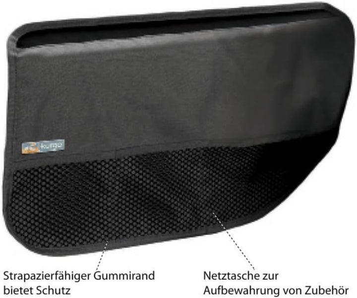 Kurgo Autotürschoner für Hunde, Schützt Autotüren vor Hundekrallen und Schmutz, Mit Taschen, Einstel