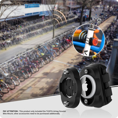 TUSITA Airtag Scooter Halterung, Verstecktes Fahrrad GPS Tracker Gehäuse für Airtag Fahrrad Sattelst
