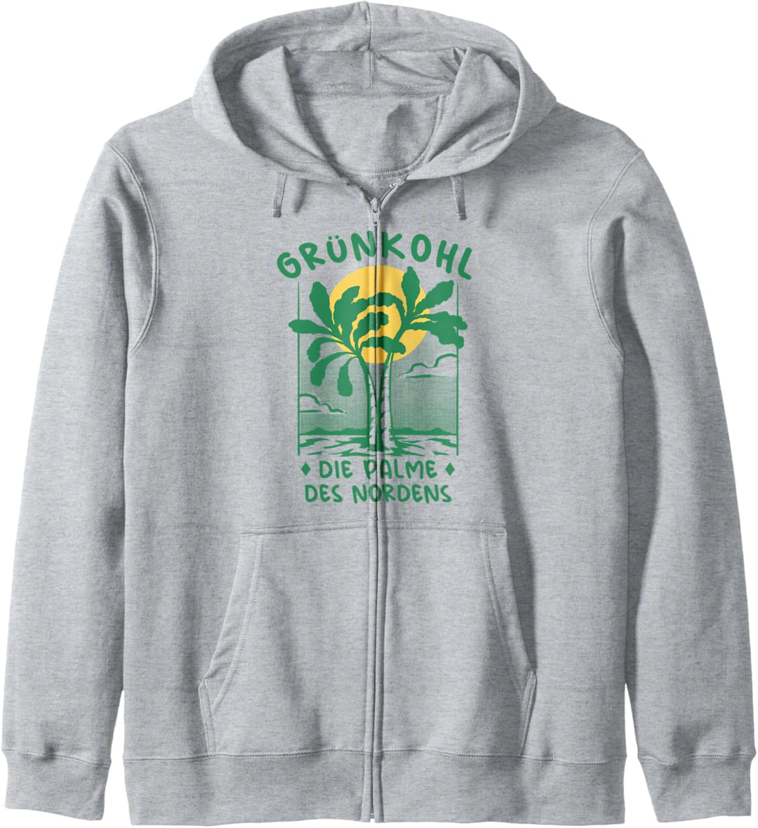 Grünkohl Palme Norddeutschland Ostfriesland Grünkohl Kapuzenjacke