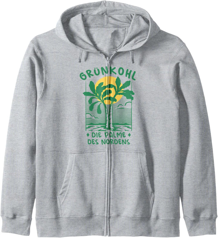 Grünkohl Palme Norddeutschland Ostfriesland Grünkohl Kapuzenjacke