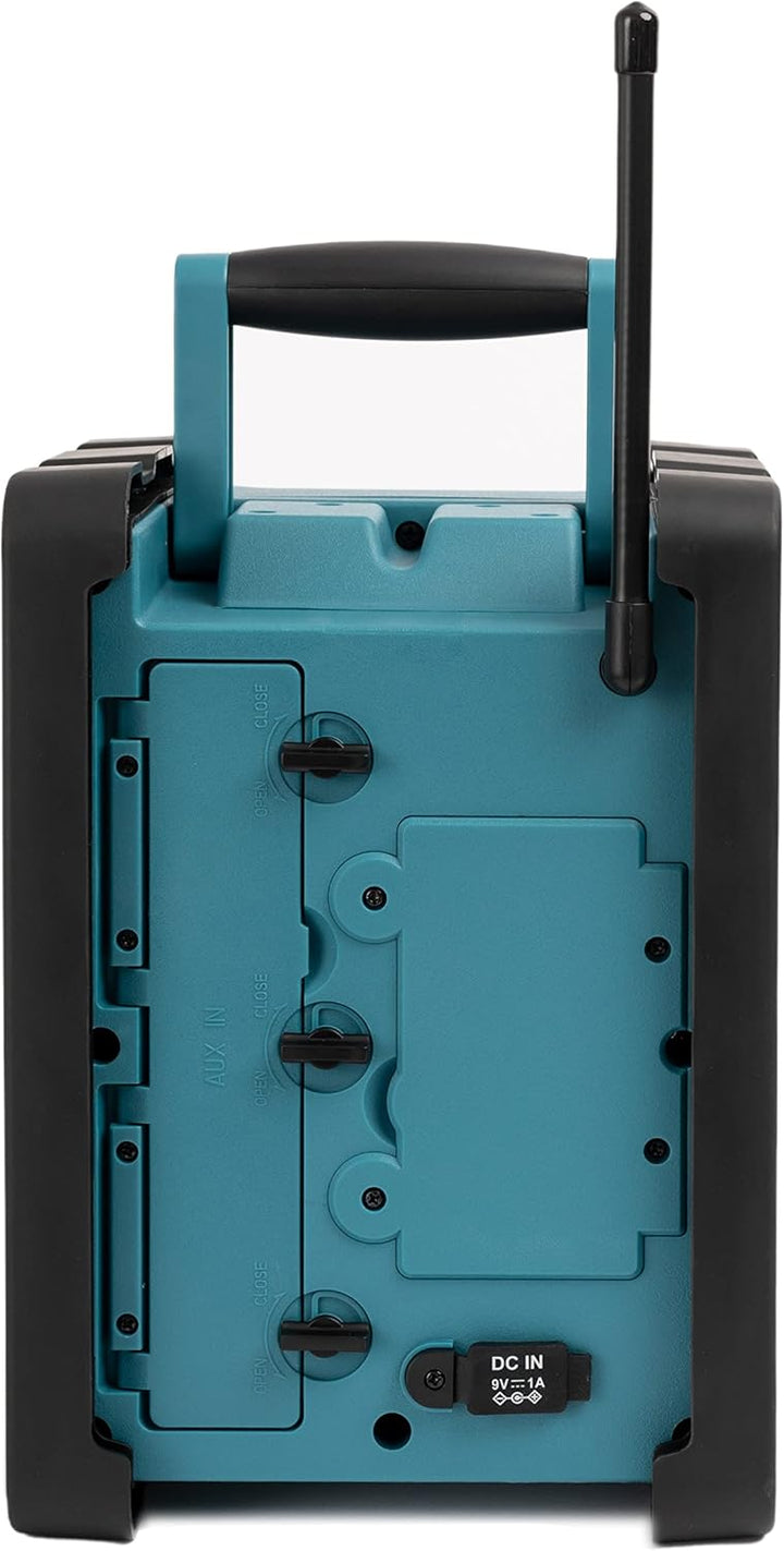 Blaupunkt BSR 200 Baustellenradio mit Akku – Tragbares Radio mit Bluetooth robust (AUX-IN, 5 Watt RM