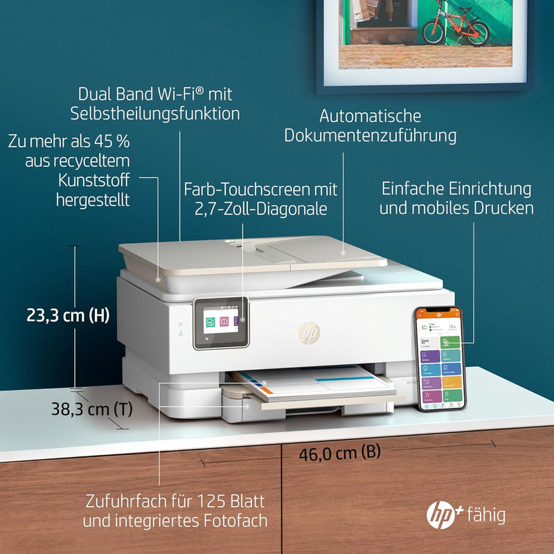 HP Envy Inspire 7920e Multifunktionsdrucker, Tintenstrahldrucker, 6 Monate gratis drucken mit HP Ins