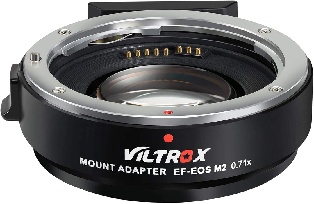 VILTROX EF-EOS M2 Speedbooster 0,71 x Autofokus-Objektiv Halterungsadapter Kompatibel mit Canon EF-O