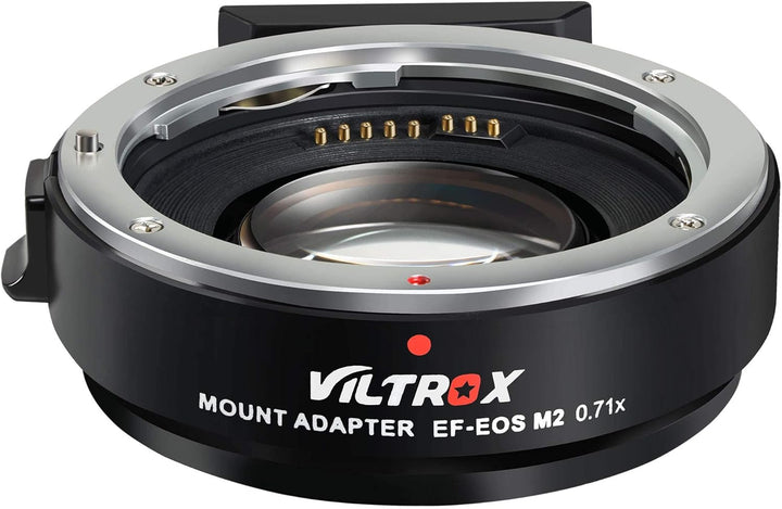 VILTROX EF-EOS M2 Speedbooster 0,71 x Autofokus-Objektiv Halterungsadapter Kompatibel mit Canon EF-O