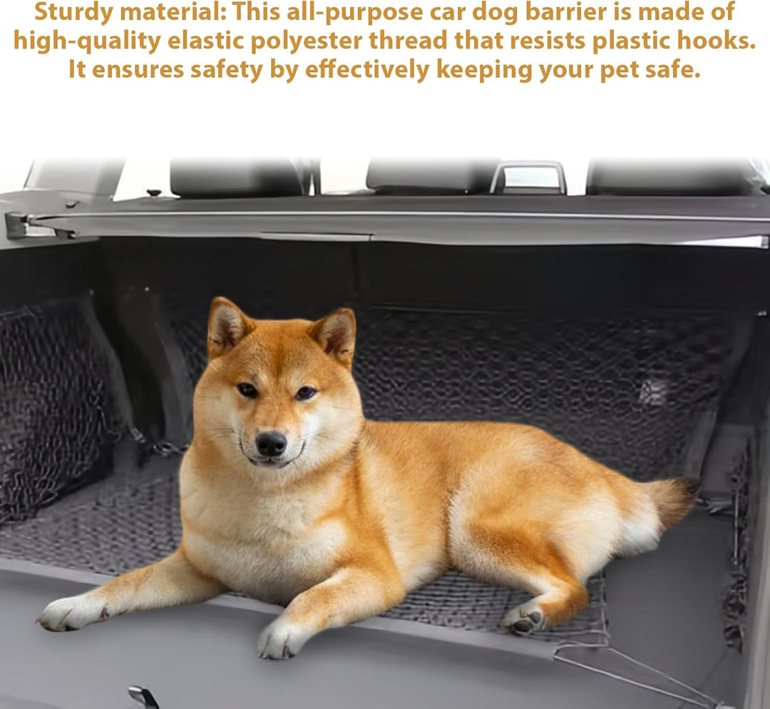 Schutzgitter Auto Barriere Trennnetz: Hundegitter Auto Hundeschutzgitter aus Polypropylen mit 4 Hake
