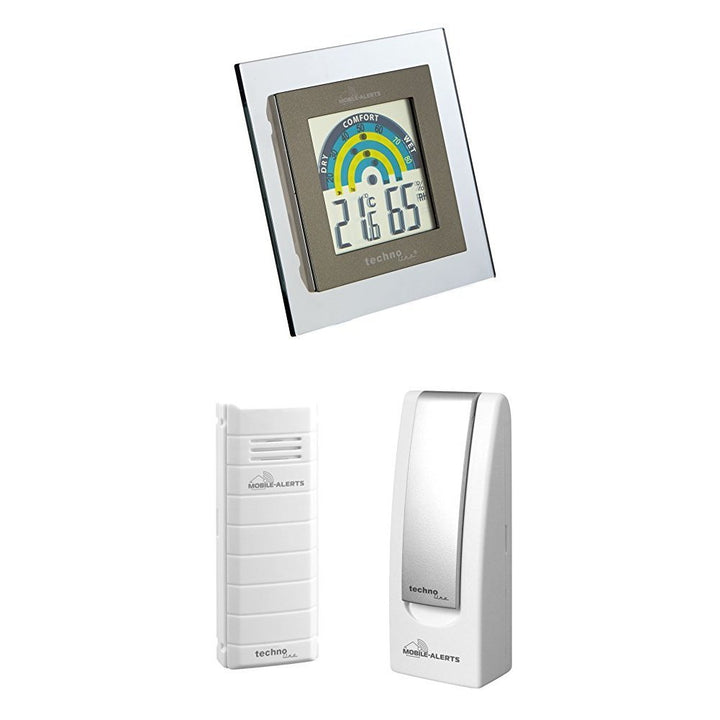 Mobile Alerts MA 10230 Raumklimastation + MA 10001 Starter Set Hausüberwachungssystem,2-teilig weiss