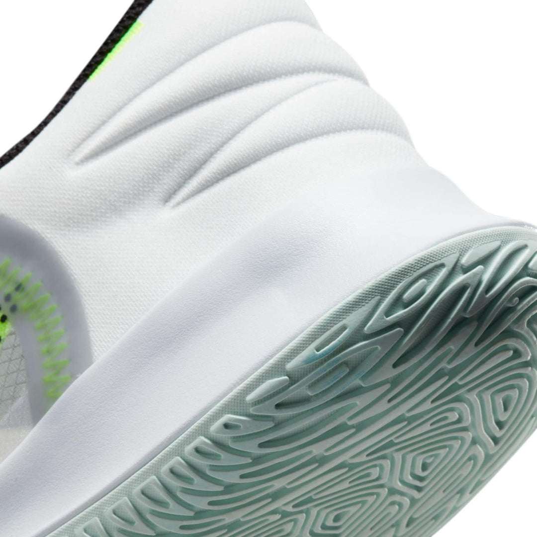 NIKE Unisex Flytrap 4Basketball Schuhe 43 EU Weiss Summit White Barely Green Volt Black, 43 EU Weiss